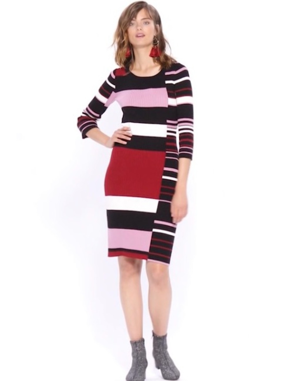 Striped Sweater Dress